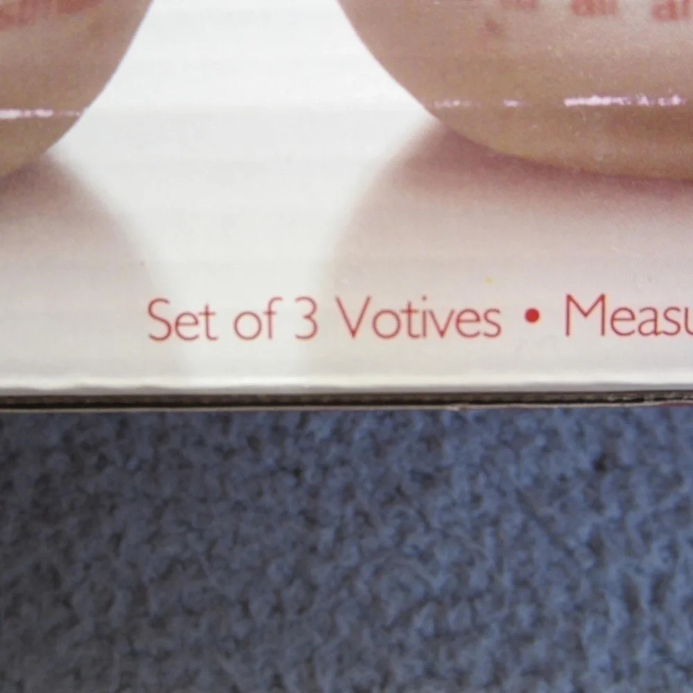 Mikasa Celebrations Candle Holders Set of Three Votives‎ , NWT